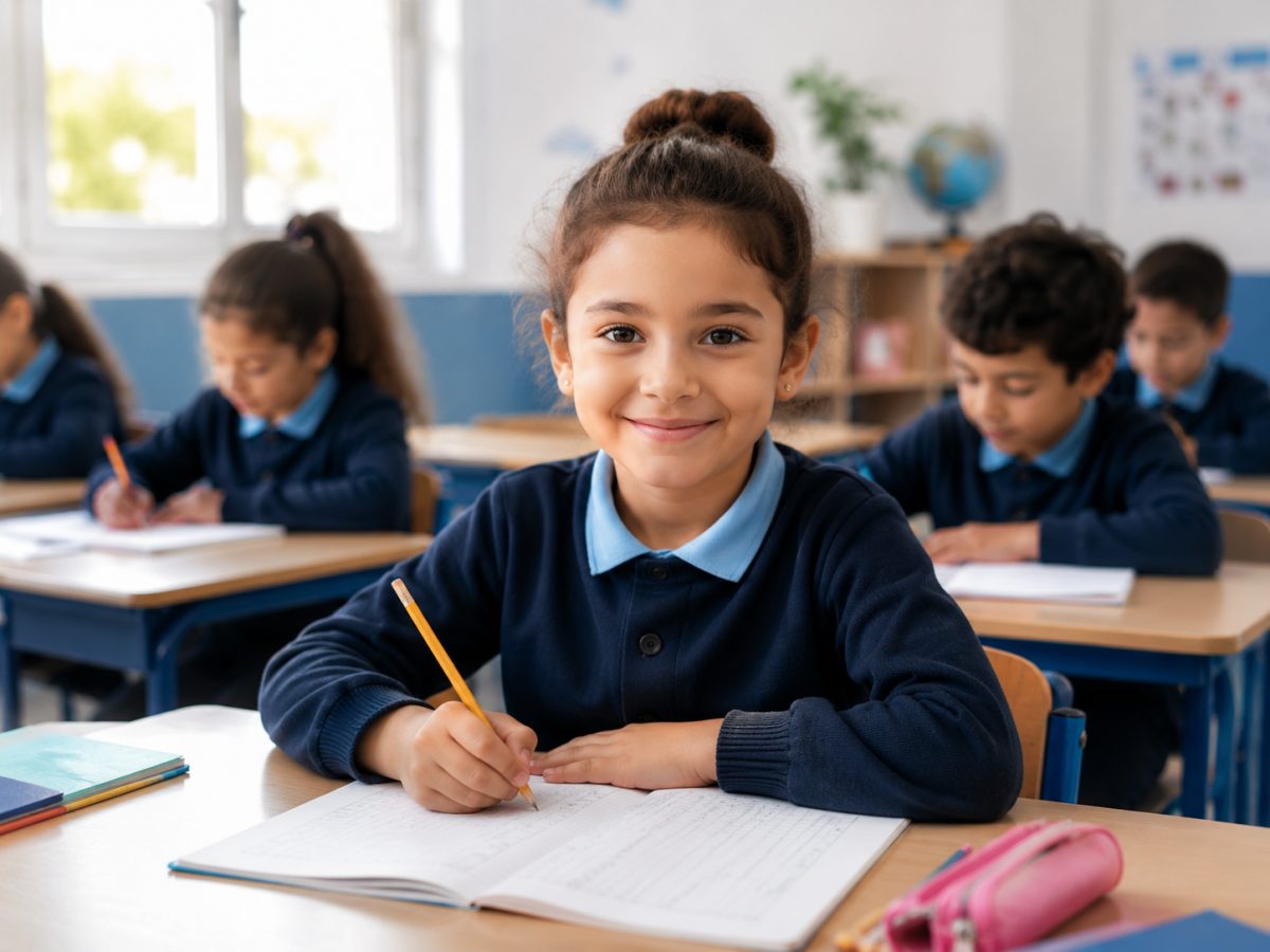 Élèves de Sameh School Primaire en classe
